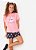 SHORT DOLL MC TEEN ECO UNICORNIO ROSA - Imagem 1