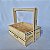 Cesta Piquenique Madeira Pinus P 20x27x10cm - Imagem 2