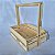 Cesta Piquenique Madeira Pinus G 25x35x10cm - Imagem 2