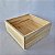 Caixa alta de Madeira Pinus G 25x25x10cm - Imagem 3
