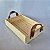 Bandeja baixa de madeira pinus com alça de couro P 16x24x6cm - Imagem 3