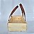 Caixote bolsa de madeira pinus com alça de couro G 20x30x10cm - Imagem 3