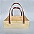 Caixote bolsa de madeira pinus com alça de couro G 20x30x10cm - Imagem 4