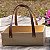 Caixote bolsa de madeira pinus com alça de couro G 20x30x10cm - Imagem 7