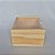 Caixa estojo em madeira de pinus com tampa de acrílico P 15x15x10cm - Imagem 3