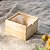 Caixa estojo em madeira de pinus com tampa de acrílico P 15x15x10cm - Imagem 1
