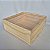 Caixa estojo em madeira de pinus com tampa de acrílico G 25x25x10cm - Imagem 4