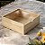 Caixa estojo em madeira de pinus com tampa de acrílico G 25x25x10cm - Imagem 1