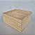 Caixa estojo em madeira de pinus com tampa de acrílico M 20x20x10cm - Imagem 4