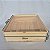 Caixa estojo em madeira de pinus com tampa de acrílico GG 30x30x10cm - Imagem 2