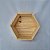 Caixa Hexagonal em Madeira de Pinus P 19x22x10cm - Imagem 3