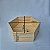 Caixa Hexagonal em Madeira de Pinus G 26x30x10cm - Imagem 2