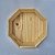 Caixa Octogonal em Madeira de Pinus P 26x26x10cm - Imagem 3
