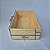 Caixa Alta Retangular de Madeira Pinus M 20x30x10cm - Imagem 2