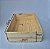 Caixa Alta Retangular de Madeira Pinus P 25x35x10cm - Imagem 2