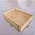 Caixa Estojo Retangular em Madeira de Pinus com Tampa de Acrílico G 25x35x10cm - Imagem 2