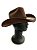 CHAPÉU COUNTRY MARROM PREMIUM ABA 9 CM CURVADA FIVELA DOURADA - Imagem 4