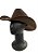 CHAPÉU COUNTRY MARROM PREMIUM ABA 9 CM CURVADA FIVELA DOURADA - Imagem 5