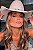 Chapéu Country Branco Sertanejo Farraial Bandinha Diamond Flavia Viana - Imagem 1