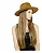 CHAPÉU FEDORA FERRUGEM UNISSEX CORRENTE CASCALHO DOURADO ABA RETA 7,5 CM - Imagem 6
