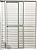 Porta Balcão 3 Fls Móveis Alumínio Branco Com Trinco Vdr Liso - Spj Linha Leve - Imagem 1