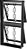 Janela Maxim-Ar Vertical 2 Seções Em Aço Com Grade Corrente Sem Vidro Req. 12 Cm - Gerotto Prata - Imagem 1
