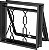 Janela Maxim-Ar 1 Seção Em Aço Com Grade Corrente Sem Vidro Req. 12 Cm - Gerotto Prata - Imagem 1