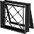 Janela Maxim-Ar 1 Seção Em Aço Com Grade Xadrez Sem Vidro Req. 12 Cm - Gerotto Prata - Imagem 1
