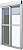 Porta C/ Persiana Integrada Alumínio Branco 2 Fls Móveis Acionamento Automático Interruptor C/ Tela Mosquiteira - Jap Caribe Max - Imagem 1