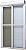 Porta C/ Persiana Integrada Alumínio Branco 2 Folhas Móveis Acionamento Automático Por Controle Remoto C/ Tela Mosquiteira - Jap Caribe Max - Imagem 1