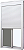 Porta C/ Persiana Integrada Alumínio Branco 2 Folhas Móveis Acionamento Automático Por Controle Remoto C/ Tela Mosquiteira - Jap Caribe Max - Imagem 2
