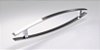 Porta Pivotante Lambril Evolution C/ Puxador Dubai Polido C/ Fechadura Rolete em Alumínio Branco S/ Vidro - Brimak Super 25 - Imagem 3