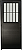 Porta Lambril Social Com Postigo Vdr. Boreal Alumínio Preto - Spj Premium - Imagem 1