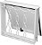 Janela Maxim-Ar 1 Seção Em Aço Branco Com Grade Corrente Sem Vidro Req. 12 Cm - Gerotto Ellegance - Imagem 1