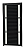 Porta Palheta Duplo Visor Vdr. Boreal Alumínio Preto - Spj Linha 25 - Imagem 1