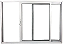 Janela De Correr 2 Fls (1 Fixa) Sem Bandeira Sem Grade Alumínio Branco - Spj Linha 25 - Imagem 1