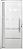 Porta Pivotante Lambril Friso Alumínio Branco C/ Puxador 60 Cm C/ Visor Vdr. Boreal - Linha Premium - Imagem 1