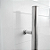 Porta Pivotante Lambril Liso Alumínio Branco C/ Puxador 60 Cm - Spj Premium - Imagem 3