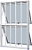 Janela Maxim-Ar 2 Seções Vertical Com Grade Alumínio Branco Vdr. Mini Boreal Req. 5,5 Cm - Spj Linha 25 - Imagem 1