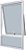 Janela Maxim-Ar 1 Seção Com Bandeira Fixa Inferior Sem Grade Alumínio Branco Vdr. Mini Boreal Req. 4,3 Cm - Spj Linha 25 - Imagem 1