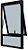 Janela Maxim-Ar 1 Seção Com Bandeira Fixa Inferior Sem Grade Alumínio Preto Vdr. Mini Boreal Req. 4,3 Cm - Spj Linha 25 - Imagem 1