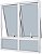 Janela Maxim-Ar 2 Seções Com Bandeira Fixa Inferior Sem Grade Alumínio Branco Vdr. Mini Boreal Req. 4,3 Cm - Spj Linha 25 - Imagem 1