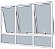 Janela Maxim-Ar 3 Seções Com Bandeira Fixa Inferior Sem Grade Alumínio Branco Vdr. Mini Boreal Req. 4,3 Cm - Spj Linha 25 - Imagem 1