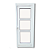 Janela Capelinha Com Travessa Vidro Liso Incolor Alumínio Branco - Spj Linha 25 - Imagem 1