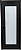 Janela Capelinha Vdr. Mini Boreal Alumínio Preto - Spj Linha 25 - Imagem 1