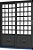 Porta De Correr 2 Folhas (1 Fixa) Quadriculadas Em Aço Com Fechadura Sem Vidro Req. 12 Cm - Gerotto Ouro - Imagem 1