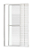 Porta Balcão 3 Fls (1 Fixa) Alumínio Branco Com Trinco Vdr Liso - Spj Linha Leve - Imagem 1