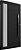 Porta Pivotante Lambril Alumínio Preto Com Puxador De 100 Cm Com Vidro Lateral Fumê - Brasil Esquadrias - Sublime Black - Imagem 2
