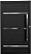 Porta Pivotante Lambril Com Friso Alumínio Preto Com Puxador De 100 Cm - Brasil Esquadrias - Sublime Black - Imagem 2