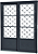 Porta Correr 2 Folhas (1 Fixa) Em Aço Galvanizado Com Grade Xadrez Sem Vidro Requadro 13 Cm - Brasil Esquadrias - Max - Imagem 1